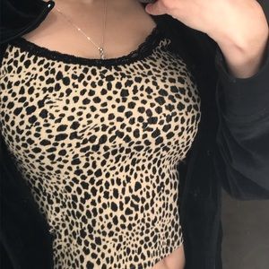 Super Cute Cheetah Rare Brandy Melville Top